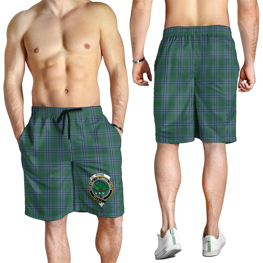 irvine-of-drum-tartan-mens-shorts-with-family-crest