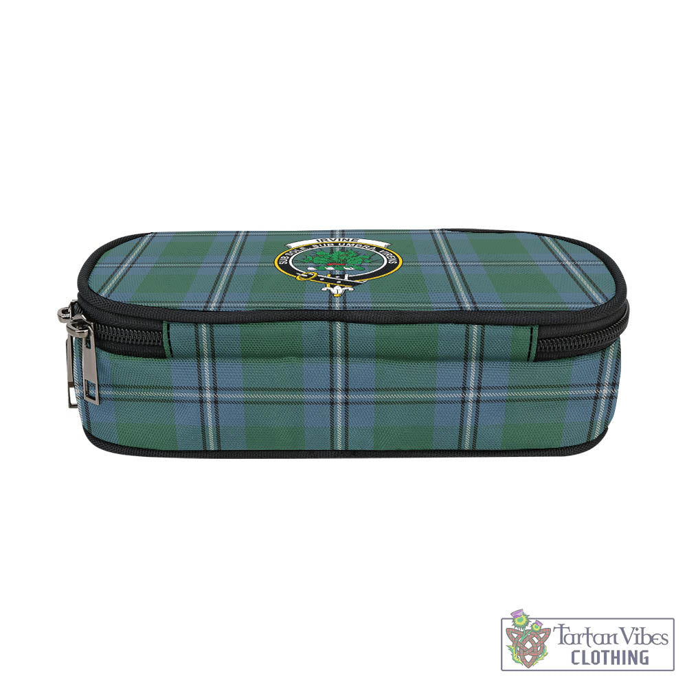 Tartan Vibes Clothing Irvine of Drum Tartan Pen and Pencil Case with Family Crest