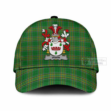 Irwin Irish Clan Tartan Classic Cap with Coat of Arms