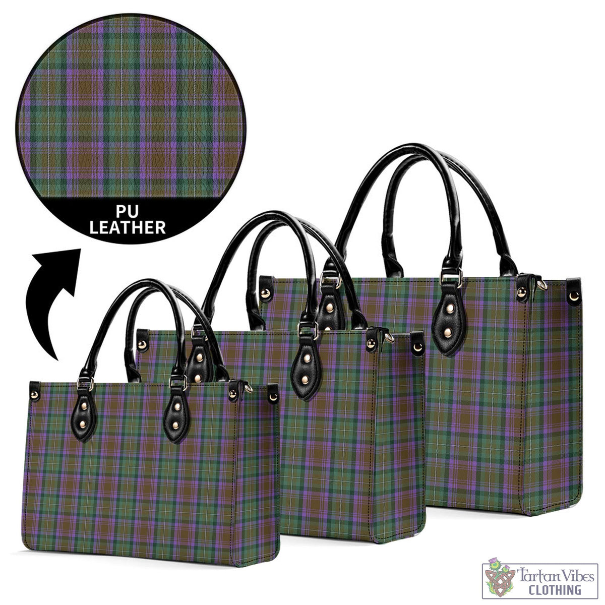 Isle of Skye Tartan Luxury Leather Handbags - Tartan Vibes Clothing