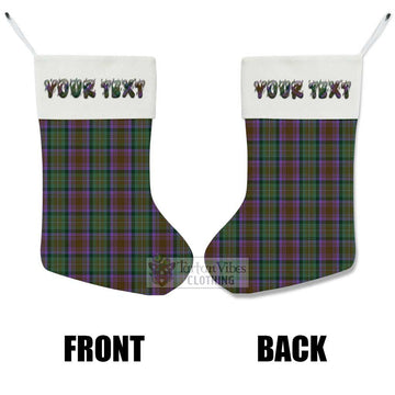 Isle of Skye Tartan Christmas Stocking with Personalized Text