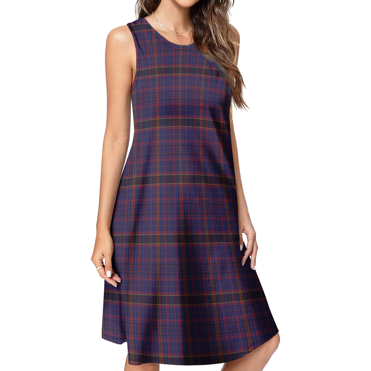 James of Wales Tartan Womens Casual Dresses - Tartanvibesclothing