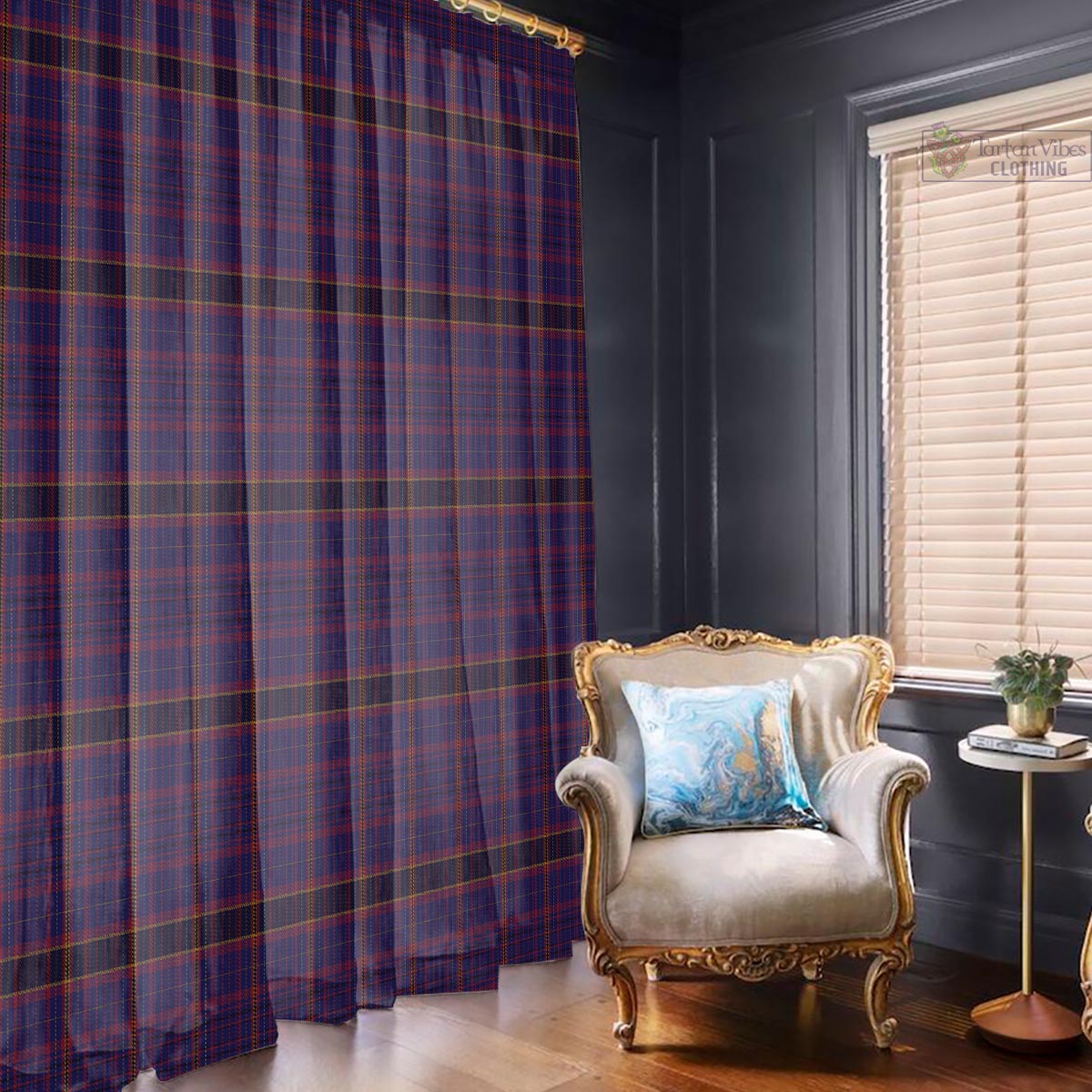 James of Wales Tartan Window Curtain