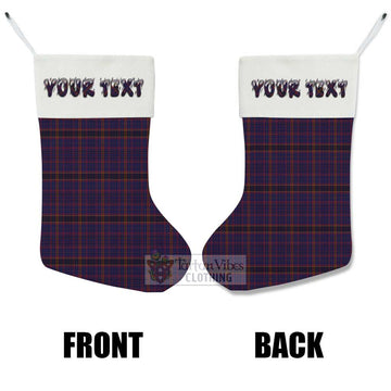 James of Wales Tartan Christmas Stocking with Personalized Text