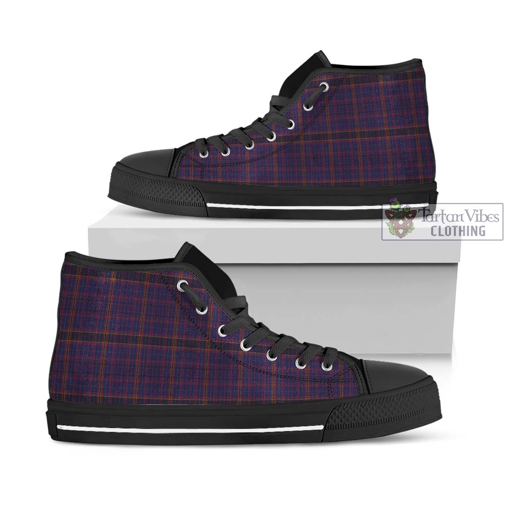James of Wales Tartan High Top Shoes - Tartan Vibes Clothing