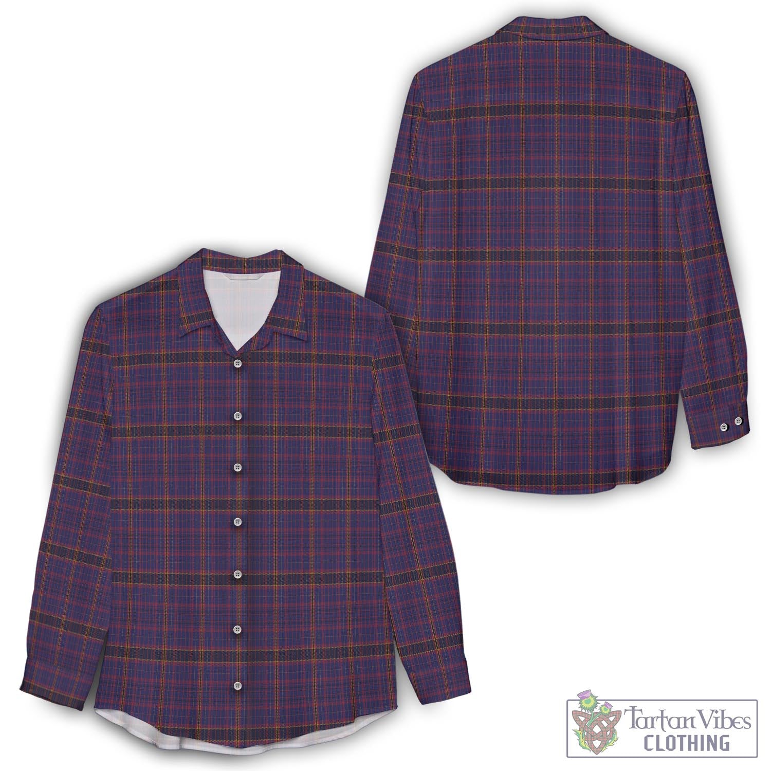 James of Wales Tartan Womens Casual Shirt