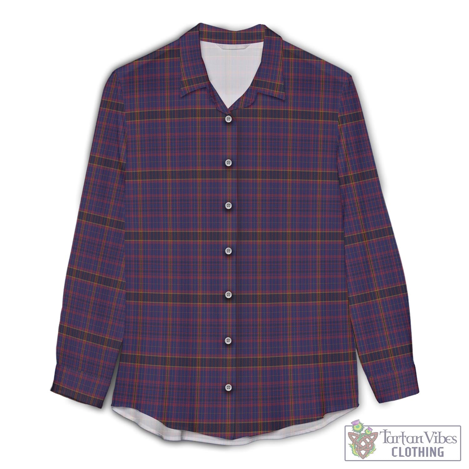 James of Wales Tartan Womens Casual Shirt