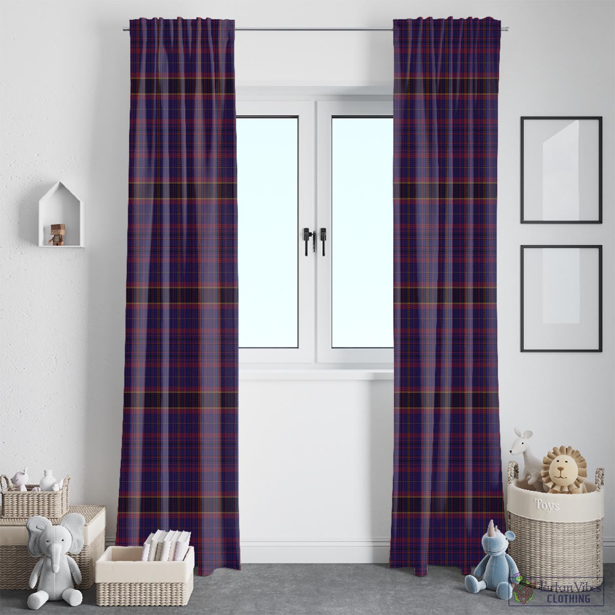 James of Wales Tartan Window Curtain