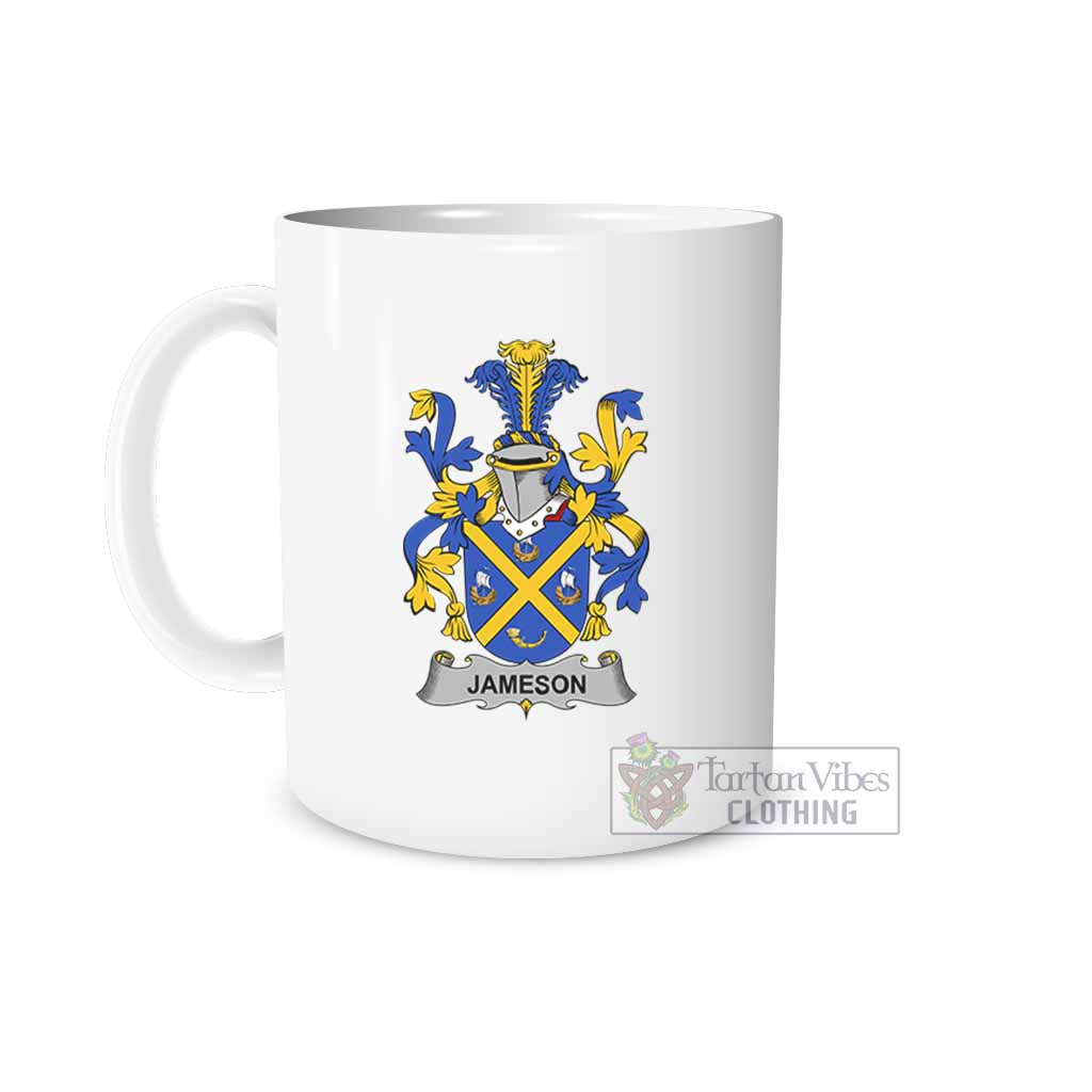 Tartan Vibes Clothing Jameson Irish Clan Coat of Arms Ceramic Mug