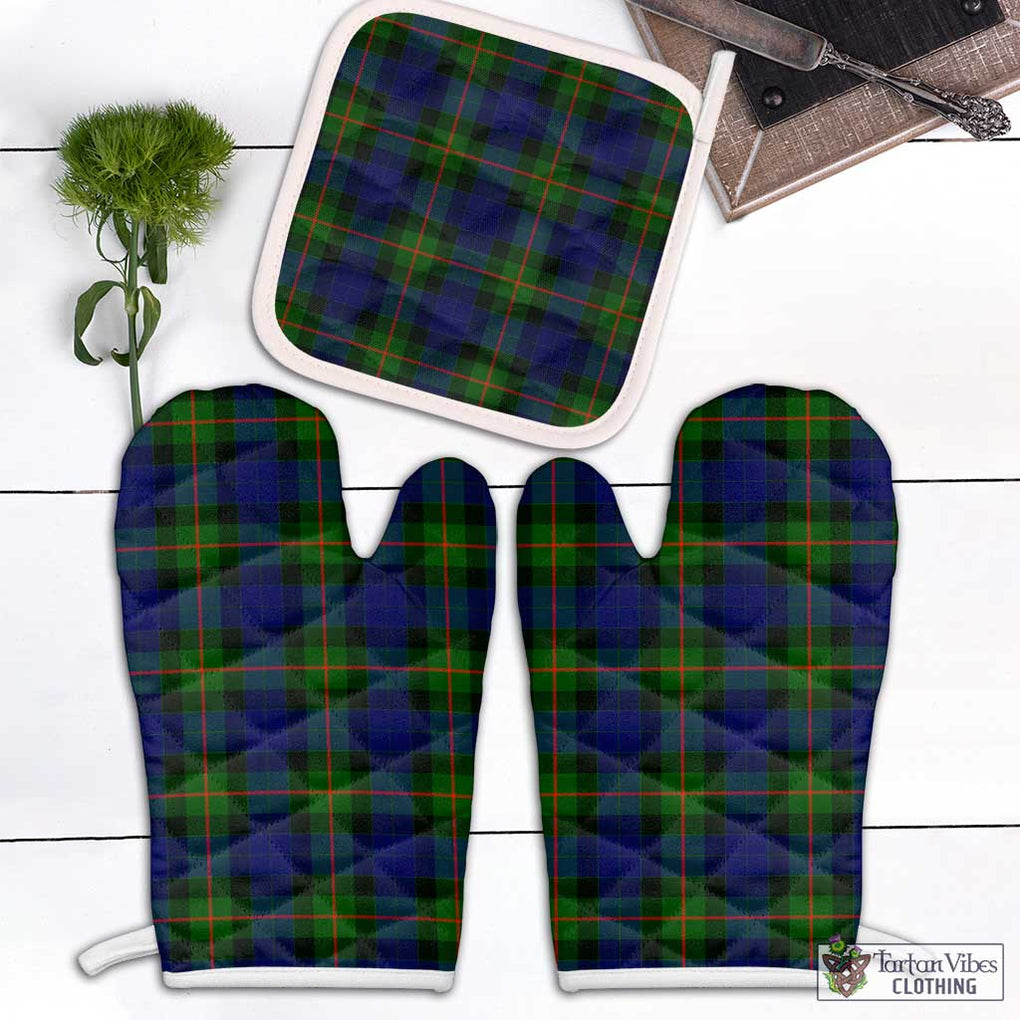 Jamieson Tartan Combo Oven Mitt & Pot-Holder Combo 1 Oven Mitt & 1 Pot-Holder White - Tartan Vibes Clothing