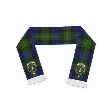 Jamieson Tartan Ruffneck Scarf with Family Crest One Size 67.7*6.7 inches - Tartan Vibes Clothing