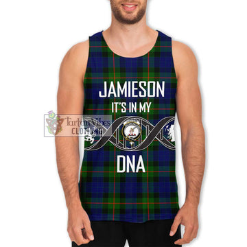 Jamieson Tartan Men's Tank Top with Family Crest DNA In Me Style