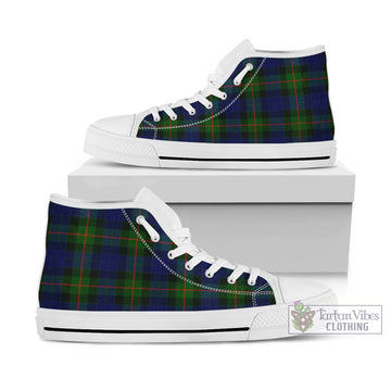 Jamieson Tartan High Top Shoes Kid High Top - White Sole - Tartan Vibes Clothing