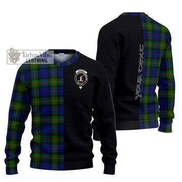 Jamieson Tartan Ugly Sweater with Family Crest and Half Of Me Style