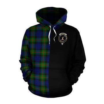 Jamieson Tartan Cotton Hoodie with Family Crest and Half Of Me Style