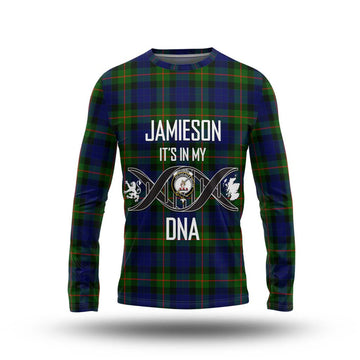 Jamieson Tartan Long Sleeve T-Shirt with Family Crest DNA In Me Style