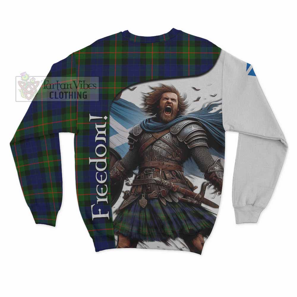 Tartan Vibes Clothing Jamieson Crest Tartan Sweatshirt Inspired by the Freedom of Scottish Warrior