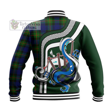 Jamieson Tartan Baseball Jacket with Epic Bagpipe Style