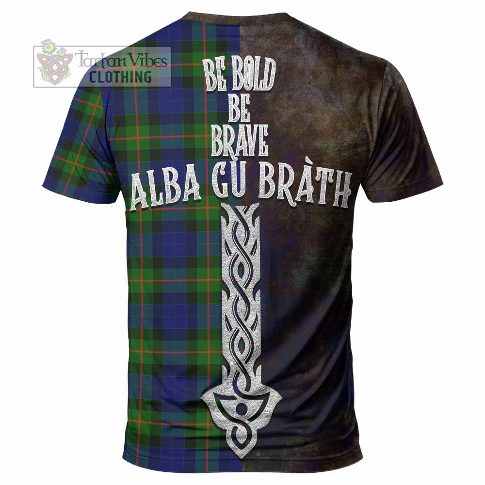 Jamieson Tartan Family Crest T-Shirt Alba Gu Brath Be Brave Lion Ancient Style - Tartan Vibes Clothing