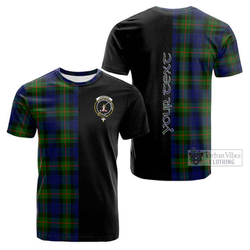 Jamieson Tartan Cotton T-shirt with Family Crest and Half Of Me Style