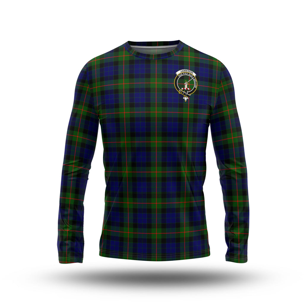 jamieson-tartan-long-sleeve-t-shirt-with-family-crest