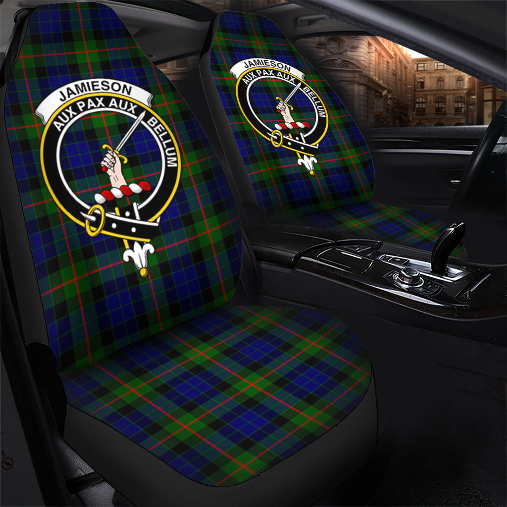 Jamieson Tartan Car Seat Cover with Family Crest - Tartan Vibes Clothing