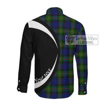 Jamieson Tartan Long Sleeve Button Up with Family Crest Circle Style