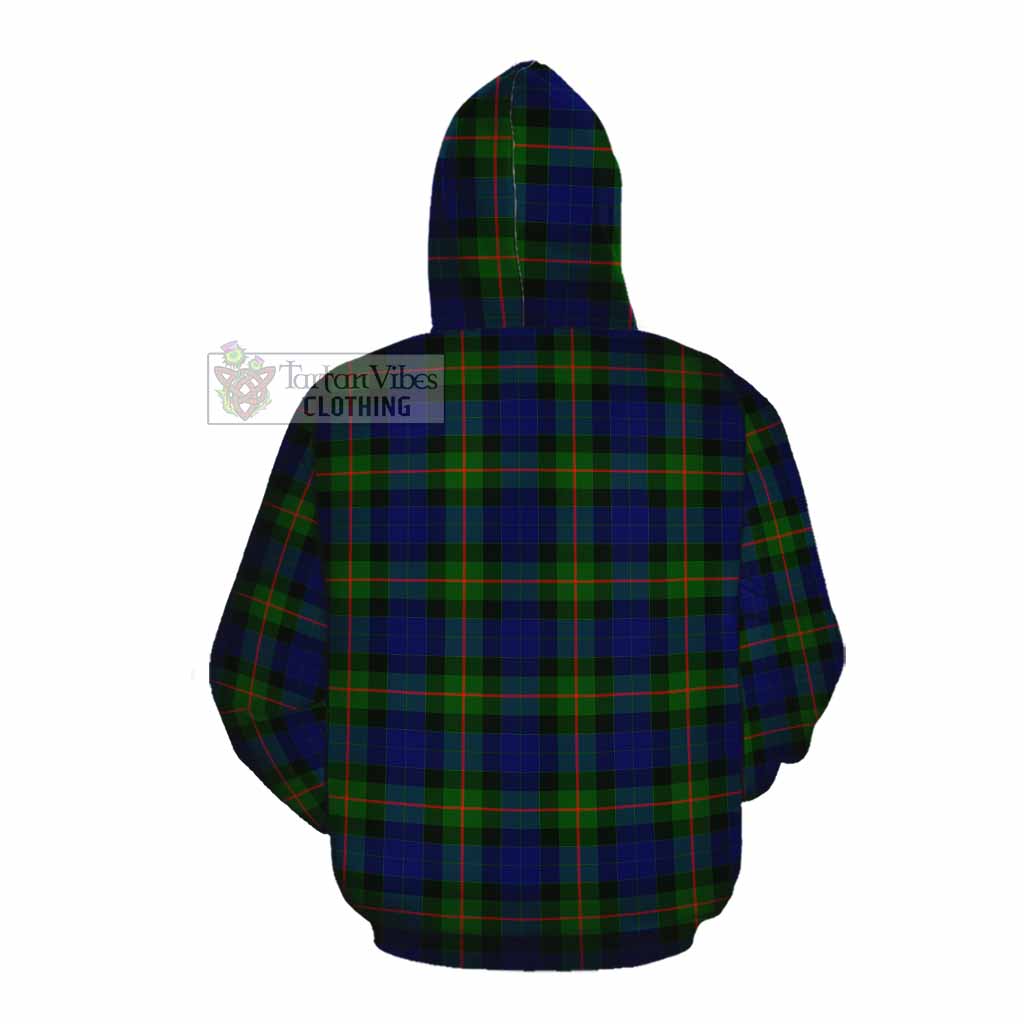 Tartan Vibes Clothing Jamieson Tartan Cotton Hoodie with Family Crest DNA In Me Style