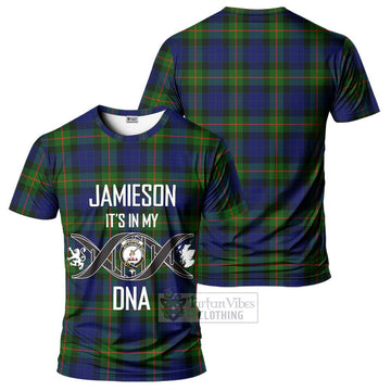 Jamieson Tartan T-Shirt with Family Crest DNA In Me Style