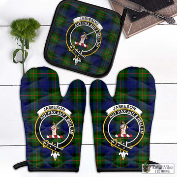 Jamieson Tartan Combo Oven Mitt & Pot-Holder with Family Crest