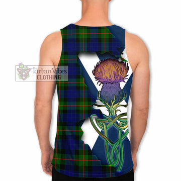 Jamieson Tartan Family Crest Men's Tank Top Scottish Thistle Celtic Inspired - Tartan Vibes Clothing