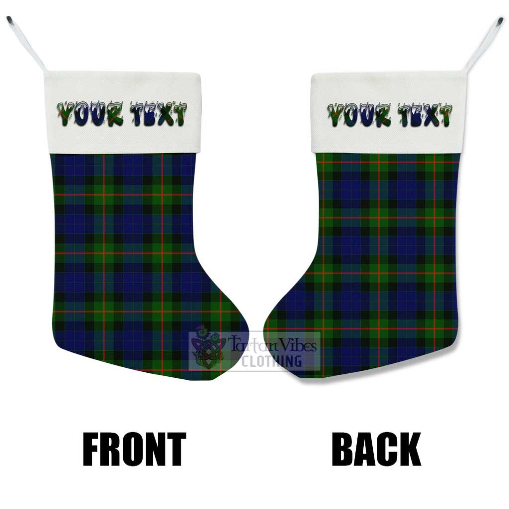 Tartan Vibes Clothing Jamieson Tartan Christmas Stocking with Personalized Text