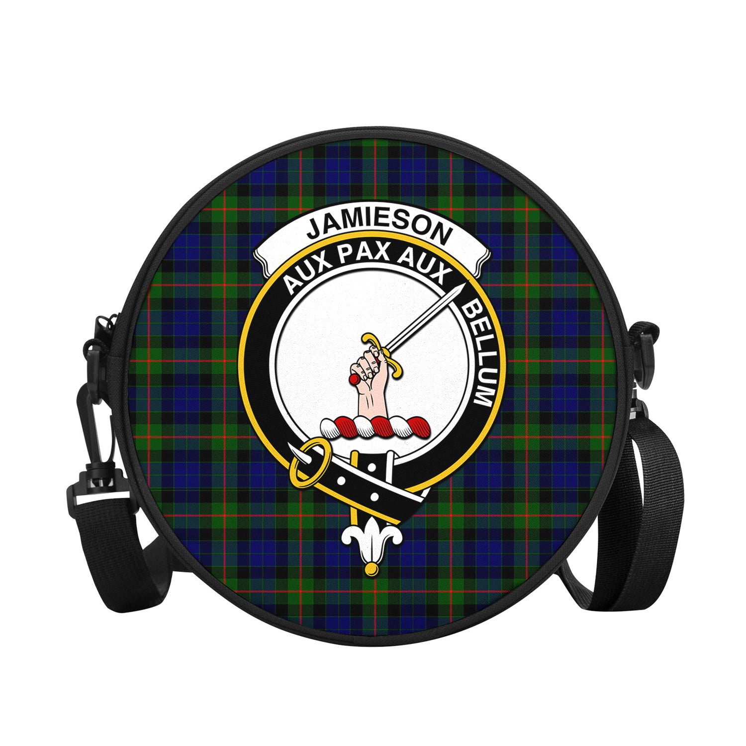 jamieson-tartan-round-satchel-bags-with-family-crest