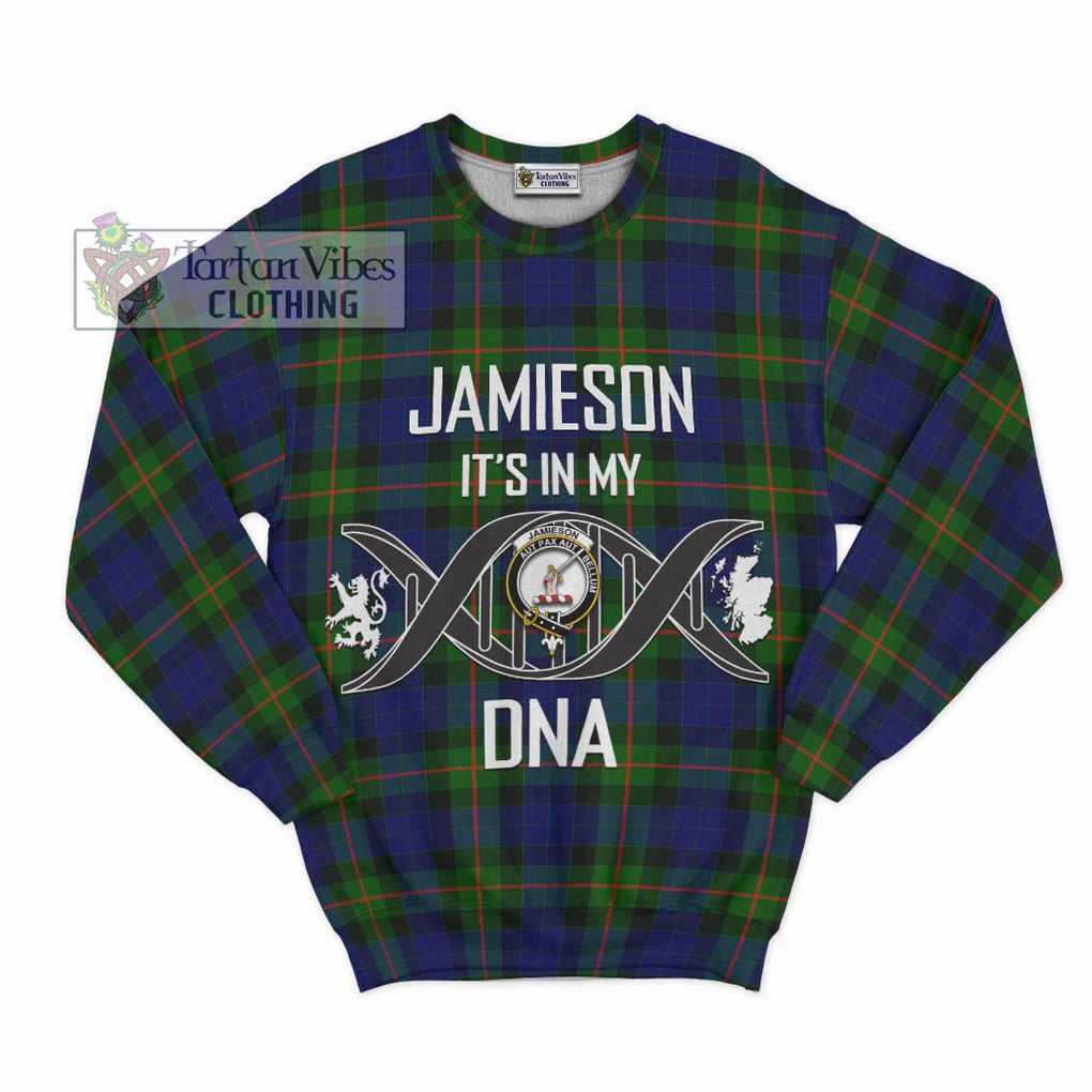 Jamieson Tartan Sweatshirt with Family Crest DNA In Me Style - Tartanvibesclothing Shop