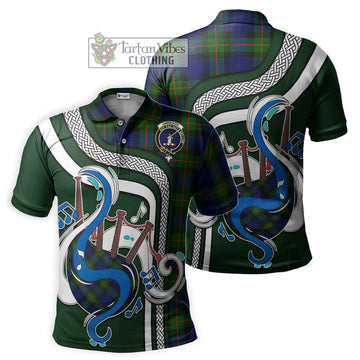 Jamieson Tartan Polo Shirt with Epic Bagpipe Style