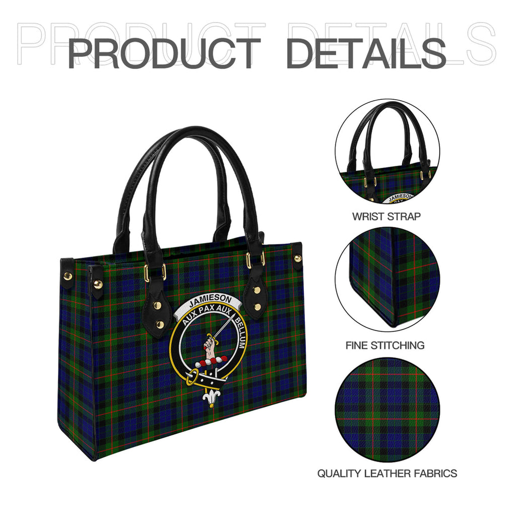 jamieson-tartan-leather-bag-with-family-crest