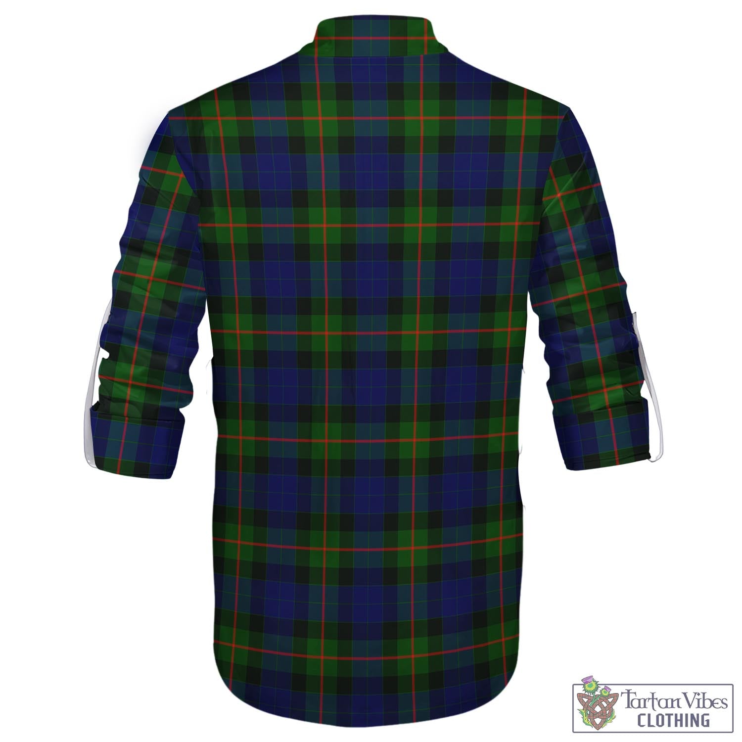 Tartan Vibes Clothing Jamieson Tartan Men's Scottish Traditional Jacobite Ghillie Kilt Shirt