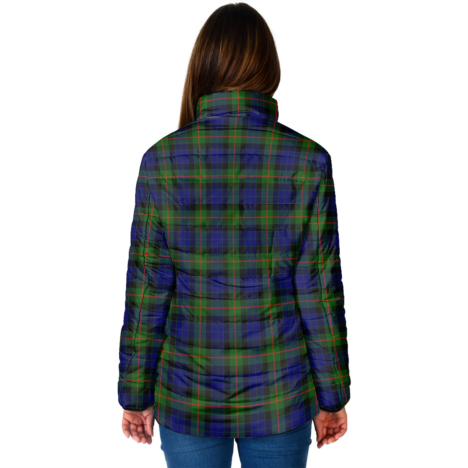 Jamieson Tartan Padded Jacket with Family Crest - Tartan Vibes Clothing