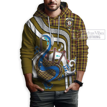 Jardine Tartan Hoodie with Epic Bagpipe Style