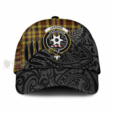 Jardine Tartan Classic Cap with New Zealand Silver Fern Half Style