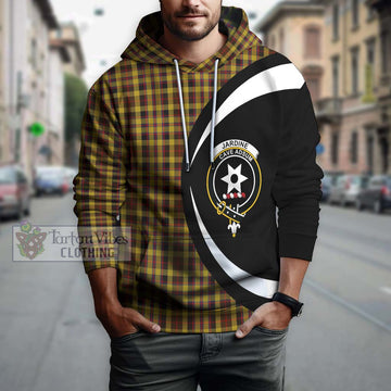 Jardine Tartan Hoodie with Family Crest Circle Style