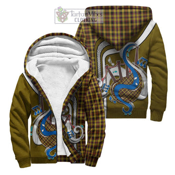 Jardine Tartan Sherpa Hoodie with Epic Bagpipe Style