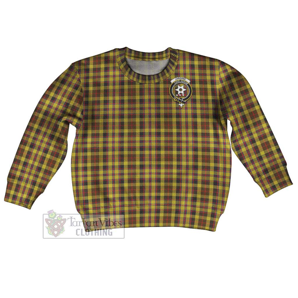 Tartan Vibes Clothing Jardine Tartan Kid Ugly Sweater with Family Crest