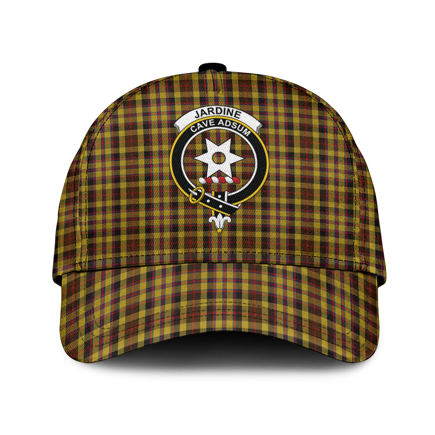 Jardine Tartan Classic Cap with Family Crest Classic Cap Universal Fit - Tartan Vibes Clothing