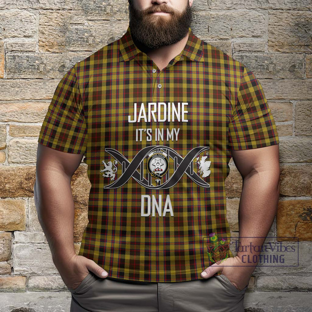 Jardine Tartan Polo Shirt with Family Crest DNA In Me Style Kid - Tartanvibesclothing Shop