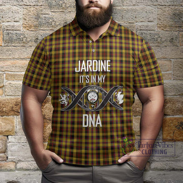 Jardine Tartan Polo Shirt with Family Crest DNA In Me Style