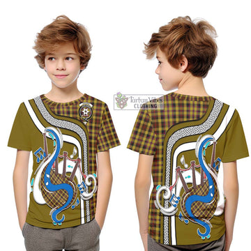 Jardine Tartan Kid T-Shirt with Epic Bagpipe Style