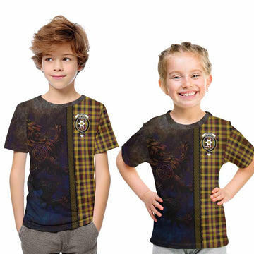 Jardine Tartan Family Crest Kid T-Shirt Alba Gu Brath Be Brave Lion Ancient Style Youth XL Size14 - Tartan Vibes Clothing
