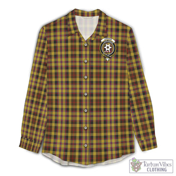 Jardine Tartan Women's Casual Shirt with Family Crest