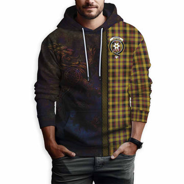 Jardine Tartan Family Crest Hoodie Alba Gu Brath Be Brave Lion Ancient Style Pullover Hoodie - Tartan Vibes Clothing
